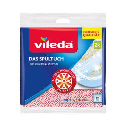 4023103110748 - Spültuch vileda® 1-lagig Baumwolle mit 50 % Microfaser L 340 x B 340 mm 2 Stück 4023103110748 - Spültuch vileda® 1-lagig Baumwolle mit 50 % Microfaser L 340 x B 340 mm 2 Stück