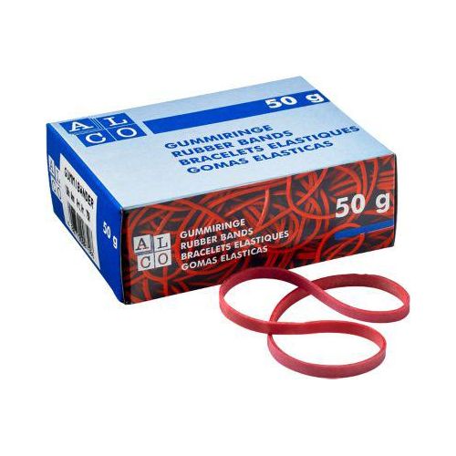 4007735007508 - Gummibänder 750 4 x 130mm rot 50g Ø ca 82mm 4007735007508 Alco 4007735007508 - Gummibänder 750 4 x 130mm rot 50g Ø ca 82mm 4007735007508 Alco