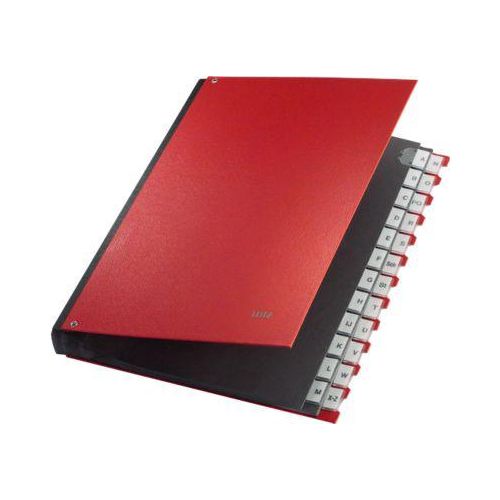 4002432311729 - LEITZ® Pultordner für DIN A4 alphabetisch 26 Fächer Graupappe rot 4002432311729 - LEITZ® Pultordner für DIN A4 alphabetisch 26 Fächer Graupappe rot