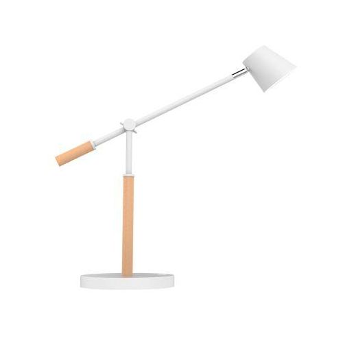 3595560028139 - LED-Tischleuchte UNILUX VICKY 9 W 900 lm 3000 K 3 Leuchtstärken dimmbar USB-Ladefunktion Buchenholz & Stahl weiß-buche