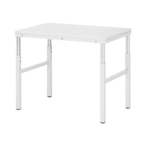 4040376889270 - Rau Basistisch Serie E manuell höhenverstellbar 22 mm Spanplatte mit Melaminbelag bis 450 kg B 1800 x T 500 x H 650-1000 mm lichtgrau