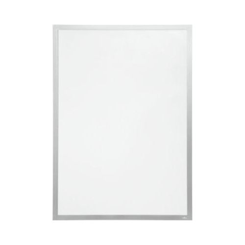 4005546732442 - Inforahmen DURAFRAME® Poster Hoch- Querformat für 2 Poster selbstklebend aufklappbarer Magnetrahmen B 745 x T 28 x H 1045 mm PET silber
