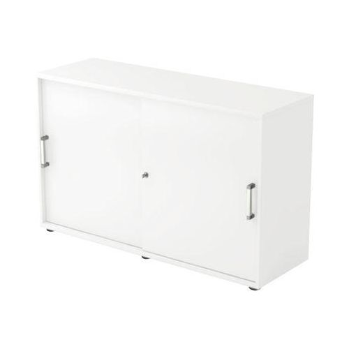 4032062135662 - Schiebetürenschrank TARVIS 2 Ordnerhöhen B 1200 x T 400 x H 748 mm abschließ- & stapelbar weiß