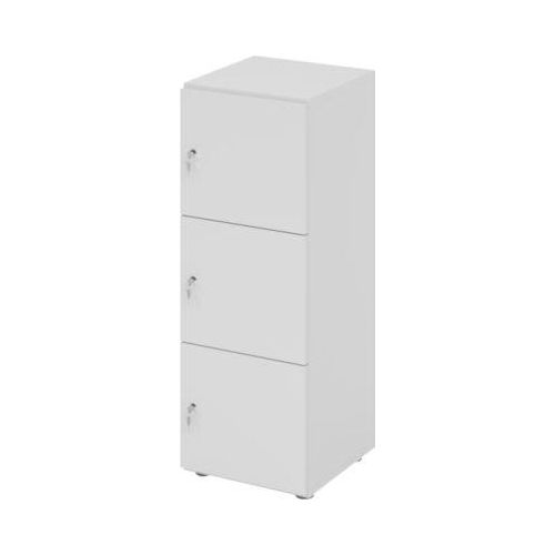 4032062313985 - Schließfachschrank Topas Line 3 Ordnerhöhen 3 Fächer Zylinderschloss B 400 x T 420 x H 1100 mm grau grau