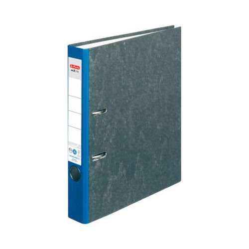 4008115141409 - Ordner herlitz maXfile nature DIN A4 Rückenschild geklebt Hartpappe Rückenbreite 50 mm blau 1 Stück
