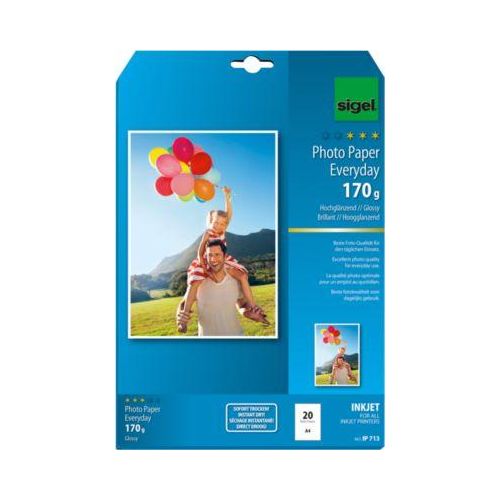 4004360998829 - Fotopapier Everyday IP 713 A4 für Inkjet 170g weiß hochglänzend einseitig bedruckbar 4004360998829 20 Blatt