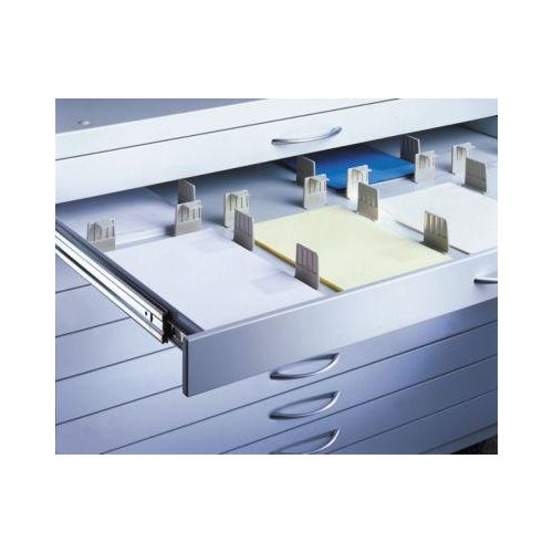 4025314001716 - Fachunterteilungssätze für din A0 auf 16 Fächer din A4 Dekor grau