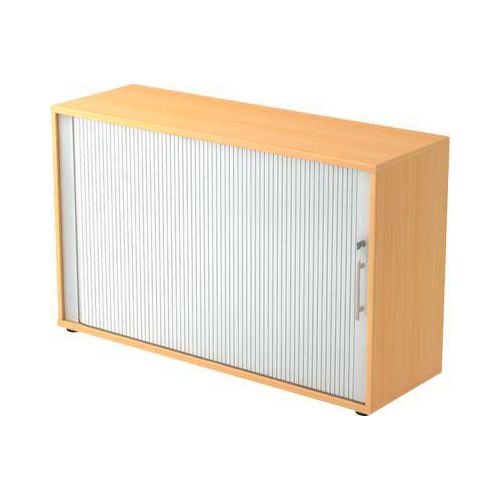 4032062151280 - Querrollladenschrank ULM 2 OH Rollläden alusilber B 1200 x T 400 x H 748 mm Buche-Dekor