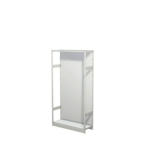4044917338500 - - Steckregal mit Rückwand ohne Böden Grundfeld BxTxH 960x300x1900 mm lichtgrau 4044917338500 - - Steckregal mit Rückwand ohne Böden Grundfeld BxTxH 960x300x1900 mm lichtgrau