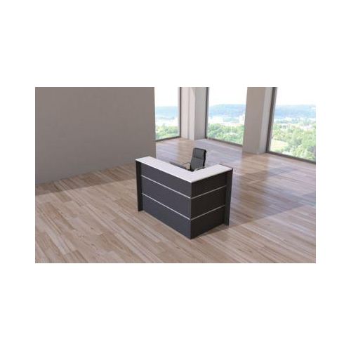 4044917435247 - Eck-Theke Faro melaminharzbeschichtet ABS-Kanten B 1500 x T 950 x H 1080 mm anthrazit