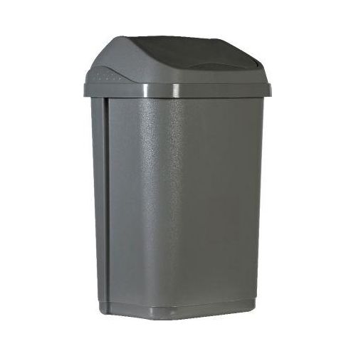 4895238700312 - Wertstoffsammler Probbax Volumen 10 l mit abnehmbarem Schwingdeckel ohne Inneneimer Griff L 250 x B 190 x H 385 mm Kunststoff grau 4895238700312 - Wertstoffsammler Probbax Volumen 10 l mit abnehmbarem Schwingdeckel ohne Inneneimer Griff L 250 x B 190 x H 385 mm Kunststoff grau