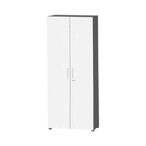 4250510813294 - Select Schrank SET UP 6 OH abschließbar B 800 x T 420 x H 2196 mm graphit weiß