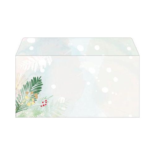 4004360778179 - 50 SIGEL Weihnachtsbriefumschläge Christmas Forest DIN lang ohne Fenster 4004360778179 50 Stück