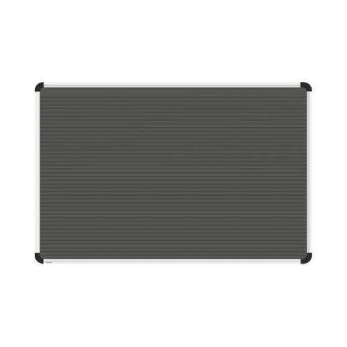 4024158020044 - Stecktafel Planrecord Wandmontage 32 waagerechte Schienen B 620 x T 22 x H 440 mm Werkstoff und Aluminium schwarz