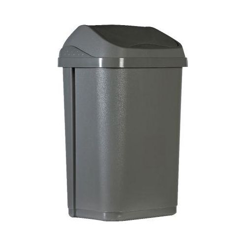 4895238700374 - Wertstoffsammler Probbax Volumen 25 l mit abnehmbarem Schwingdeckel ohne Inneneimer Griff 335 x B 255 x H 535 mm Recycling-Polypropylen schwarz