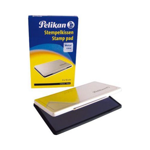 4012700331106 - Stempelkissen 331108 No1 Größe 1 schwarz getränkt ohne Öl 16x9cm im Metallgehäuse 4012700331106 Pelikan