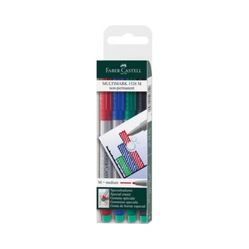 4005401526049 - Folienstift Multimark 1526 M farbig sortiert 10 mm 4er Etui non-permanent 4005401526049 4 Stück 4005401526049 - Folienstift Multimark 1526 M farbig sortiert 10 mm 4er Etui non-permanent 4005401526049 4 Stück