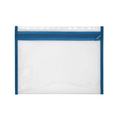 4000225048616 - Reißverschlußtasche Velobag PP A4 183x290mm farblos blau 4000225048616 Veloflex