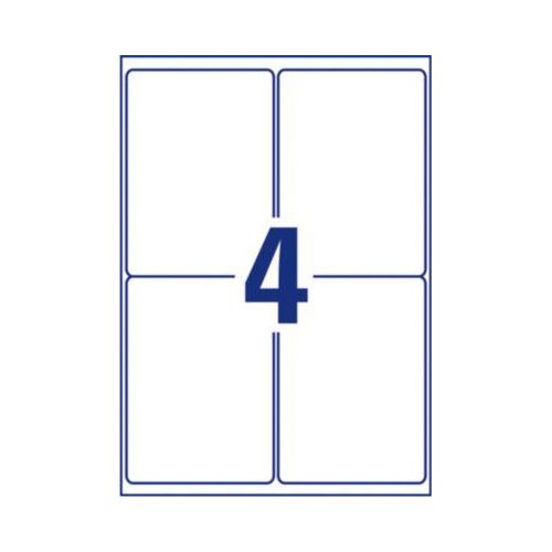 4004182047330 - AVERY Zweckform L4733REV-25 Ablösbare Universaletiketten DIN A4 Weiß 991 x 139 mm 30 Blatt à 4 Etiketten