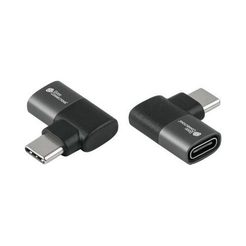 4014619881512 - USB 40 Winkeladapter Good Connections USB-C an USB-C Leistung 240 W bis 40 Gbit s bis 8K links & rechts einsteckbar Aluminium anthrazit