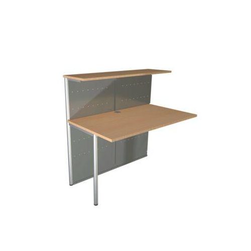 4044917416093 - Empfangstheke Genua Anbau gerade Büromöbel und Bürozubehör bei Büromöbel Experte im Online Shop