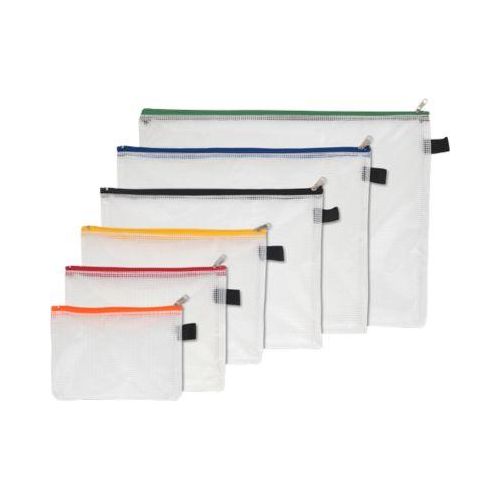 4250037413519 - Reißverschlussbeutel-Set Mesh Bag PVC Größen sortiert 4250037413519 FolderSys