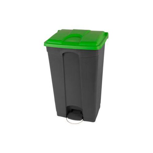 4895238701142 - Tretabfalleimer Probbax Volumen 90 l mit Rollen und Deckel L 500 x B 412 x H 820 mm Kunststoff grün-dunkelgrau