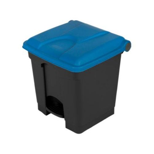 4895238700848 - Tretabfalleimer Probbax Volumen 30 l mit Deckel L 410 x B 398 x H 435 mm Kunststoff blau-dunkelgrau