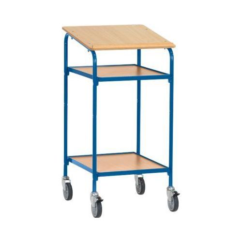 4017976658346 - Stehpult 1195cm (H) 605x61cm (BxT) rechteckig buche   brillantblau 4017976658346 fetra