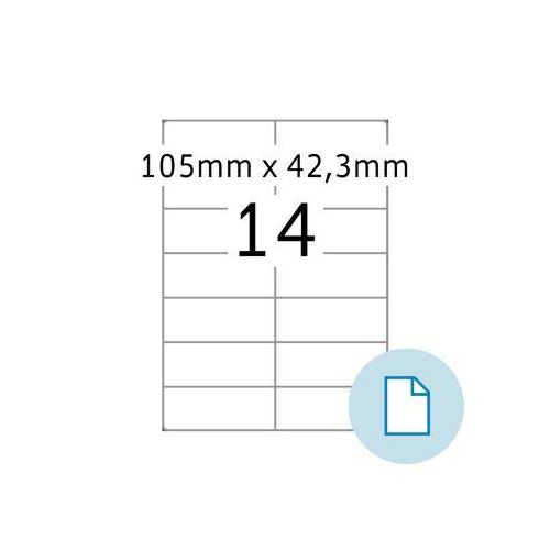 4008705084147 - Blattetiketten HERMA 8414 permanenthaftend bedruckbar B 105 x H 423 mm Papier weiß 7000 Stück 500 Blatt 4008705084147 - Blattetiketten HERMA 8414 permanenthaftend bedruckbar B 105 x H 423 mm Papier weiß 7000 Stück 500 Blatt