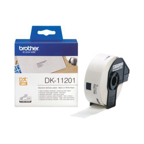 4977766628112 - DK-11201 - Schwarz auf Weiß - 29 x 90 mm 400 Etikett(en) (1 Rolle(n) x 400) Adressetiketten - für QL-1050 1060 1110 500 550 560 570 580 600 650 700 710 720 820