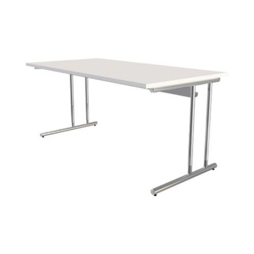 4044917434028 - Schreibtisch 11766110 manuell höhenverstellbar 68 - 82cm (H) 160cmx80cm (BxT) rechteckig weiß chrom 4044917434028 Kerkmann 4044917434028 - Schreibtisch 11766110 manuell höhenverstellbar 68 - 82cm (H) 160cmx80cm (BxT) rechteckig weiß chrom 4044917434028 Kerkmann