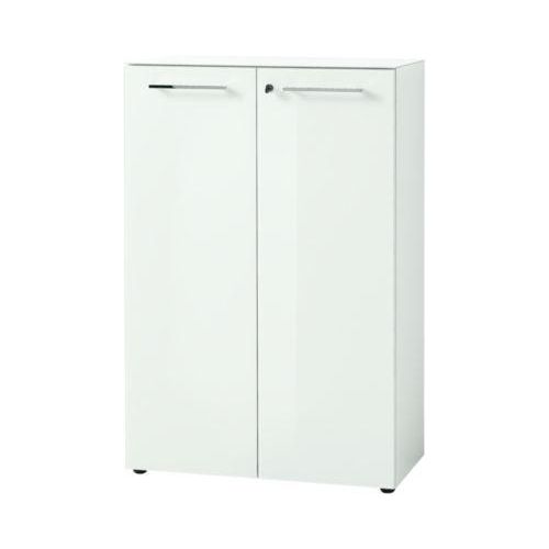 4005949420281 - Aktenschrank MONTERIA Front & Abdeckplatte aus Glas abschließbar 3 OH B 800 x T 370 x H 1200 mm weiß 4005949420281 - Aktenschrank MONTERIA Front & Abdeckplatte aus Glas abschließbar 3 OH B 800 x T 370 x H 1200 mm weiß