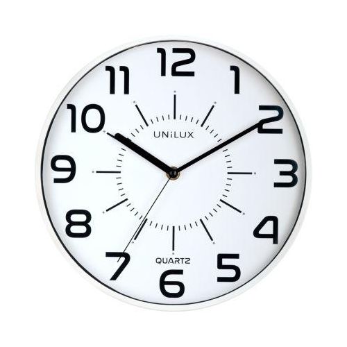 3595560022618 - POP Wanduhr weiss Durchmesser 305 cm Quarzuhrwerk leise schleichende Zeiger Batterie inklusive