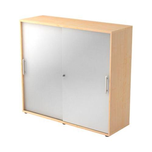 4032062024980 - HAMMERBACHER Schiebetürenschrank V1753S 3 S RE ahorn silber 2 Fachböden 1200 x 400 x 1100 cm