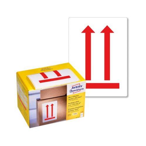 4004182172506 - Warnaufkleber „Oben“ hohe Leuchtkraft rechteckig B 74 x H 100 mm 1 Rolle mit 200 Stück 4004182172506 - Warnaufkleber „Oben“ hohe Leuchtkraft rechteckig B 74 x H 100 mm 1 Rolle mit 200 Stück