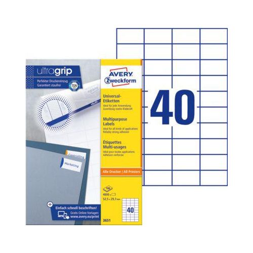 4004182036518 - 3651 Universal-Etiketten 525 x 297 mm Papier Weiß 4000 St Permanent haftend Tintenstrahldrucker Laserdrucker Farblaserdrucker Kopierer 4004182036518 - 3651 Universal-Etiketten 525 x 297 mm Papier Weiß 4000 St Permanent haftend Tintenstrahldrucker Laserdrucker Farblaserdrucker Kopierer