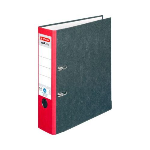 4008115171307 - Ordner herlitz maXfile nature DIN A4 Rückenschild geklebt Hartpappe Rückenbreite 80 mm rot 1 Stück 4008115171307 - Ordner herlitz maXfile nature DIN A4 Rückenschild geklebt Hartpappe Rückenbreite 80 mm rot 1 Stück