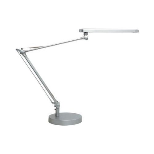 3595560005802 - Lampara de escritorio unilux mambo led 56w doble brazo articulado abs y aluminio gris metalizado base 19 cm