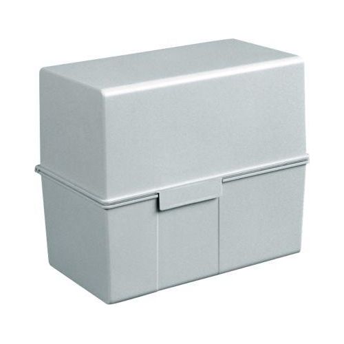 4012473976115 - Karteikasten 165 x 128 x 95 cm (B x H x T) DIN A6 quer 400 Karten Polystyrol lichtgrau
