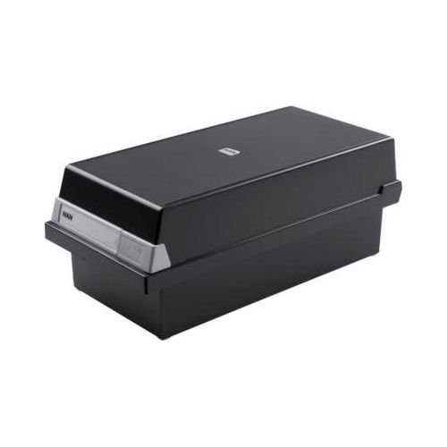 4012473955141 - - Karteikasten 234 x 18 x 36 cm (b x h x t) din A5 quer 1300 Karten Polystyrol schwarz 2 Stützplatten