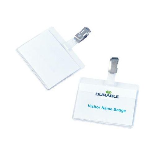 4005546811062 - - Namensschild 90 x 60 mm (b x h) inkl blanko Einsteckschildern drehbarer Clip transparent 25 St Pack 4005546811062 - - Namensschild 90 x 60 mm (b x h) inkl blanko Einsteckschildern drehbarer Clip transparent 25 St Pack