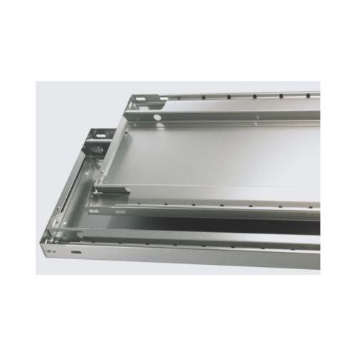 4004514295309 - Schulte Lagertechnik Fachbodenregal-Stecksystem MULTIplus 250 Grundregal Längenriegel 2000x750x800 mm 5 Böden lichtgrau