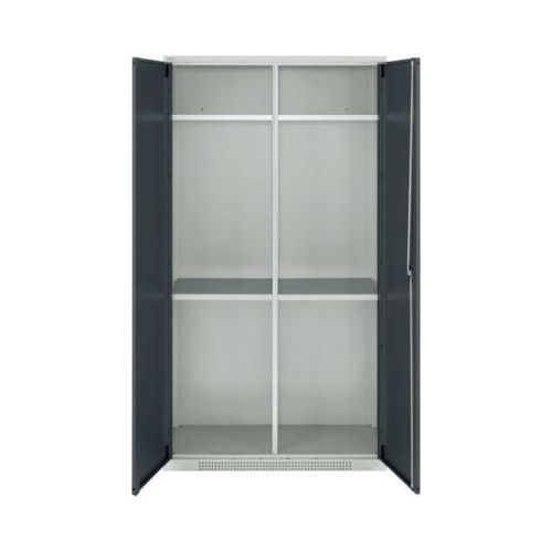 4051273792358 - Genius Reinigungsmittelschrank FS modular indivuduell erweiterbar Mittelwand 4 Fachböden bis 450 kg B 1055 x T 520 x H 1950 mm lichtgrau anthrazitgrau 4051273792358 - Genius Reinigungsmittelschrank FS modular indivuduell erweiterbar Mittelwand 4 Fachböden bis 450 kg B 1055 x T 520 x H 1950 mm lichtgrau anthrazitgrau