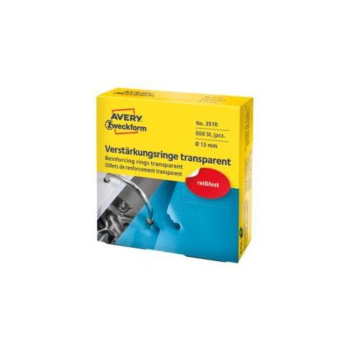 4004182035108 - AVERY Zweckform Economy 3510 Verstärkungsringe PP (Polypropylen) Transparent 13 (Ø) mm 500 Stück 4004182035108 - AVERY Zweckform Economy 3510 Verstärkungsringe PP (Polypropylen) Transparent 13 (Ø) mm 500 Stück
