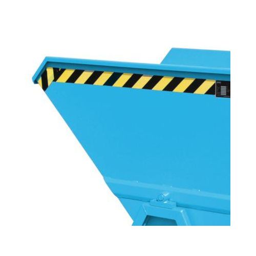 4052462044845 - Späne-Kippmulde SKS 700 Stahl blau B 1345 x T 1200 x H 1275 mm 700 l bis 1000 kg Rollen Ablasshahn Manuelle Kippvorrichtung