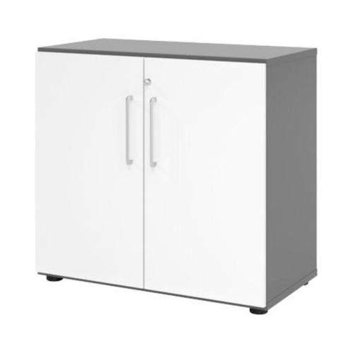 4032062184493 - HAMMERBACHER Aktenschrank Popular V928T2 G W BS grafit weiß 1 Fachboden 800 x 420 x 748 cm