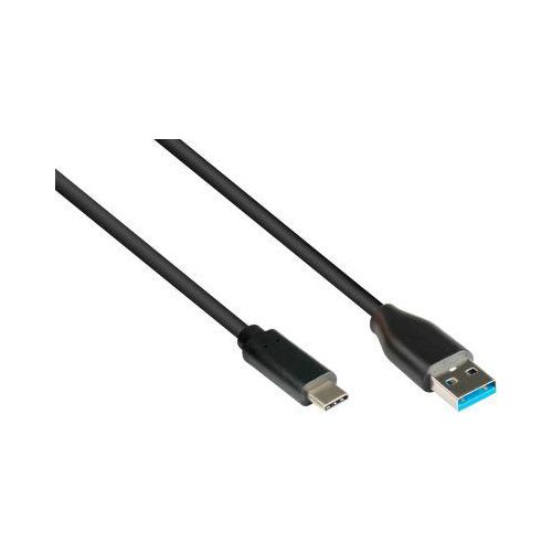 4014619554713 - Anschlusskabel USB 32 Gen2 (10GBit s 3A) Stecker A an USB-C™ Stecker CU schwarz 1m Good Connections® 4014619554713 - Anschlusskabel USB 32 Gen2 (10GBit s 3A) Stecker A an USB-C™ Stecker CU schwarz 1m Good Connections®