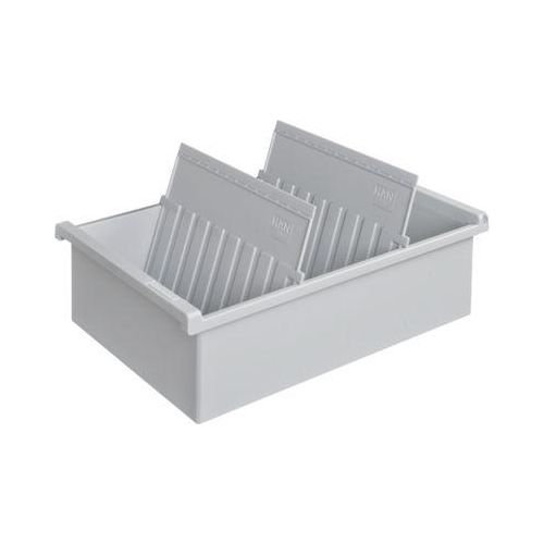 4012473955011 - - Karteitrog 228 x 96 x 346 cm (b x h x t) din A5 quer 1300 Karten Polystyrol lichtgrau 2 Stützplatten 4012473955011 - - Karteitrog 228 x 96 x 346 cm (b x h x t) din A5 quer 1300 Karten Polystyrol lichtgrau 2 Stützplatten