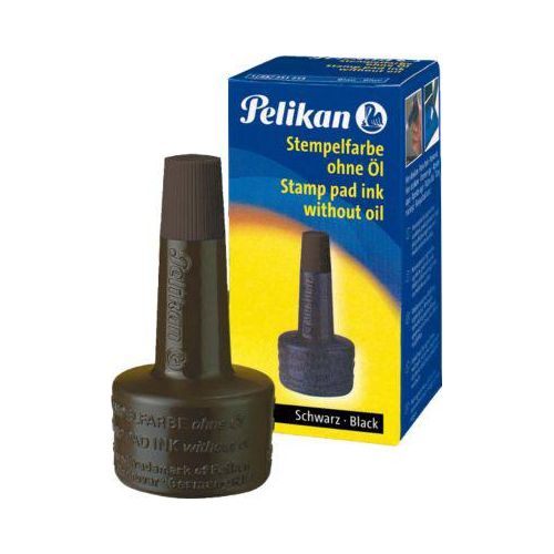 4012700351197 - PELIKAN Stempelfarbe ohne Oel schwarz 4K ohne Oel schnelltrocknend Inhalt 28 ml (00351197)